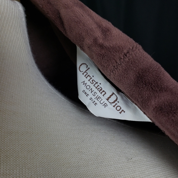 Christian Dior Men's Brown Fleece Robe with Belt One Size - Picture 4 of 4